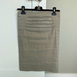 Donna Karan Linen Hemp Pencil Skirt